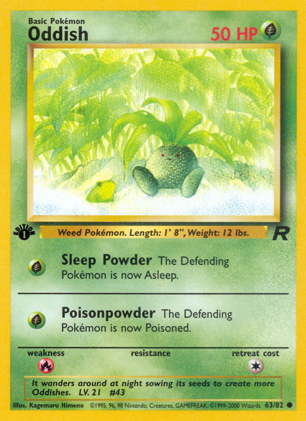 Oddish (63/82) [Team Rocket 1st Edition] | Gear Gaming Fayetteville