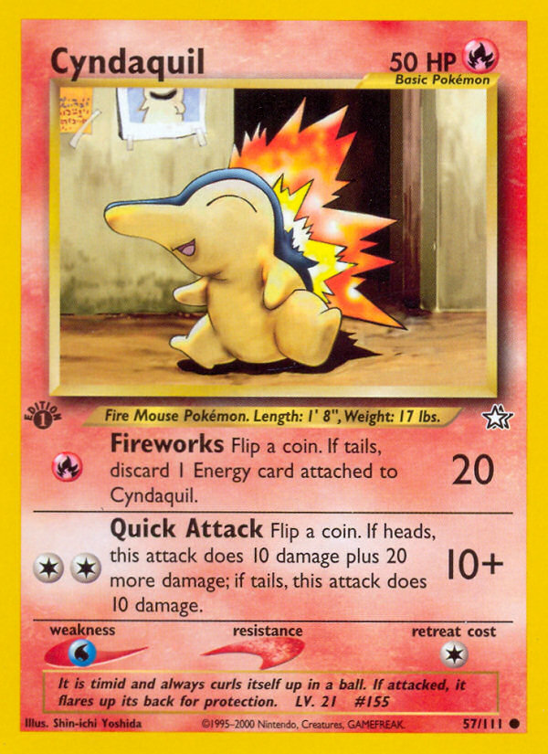 Cyndaquil (57/111) [Neo Genesis 1st Edition] | Gear Gaming Fayetteville