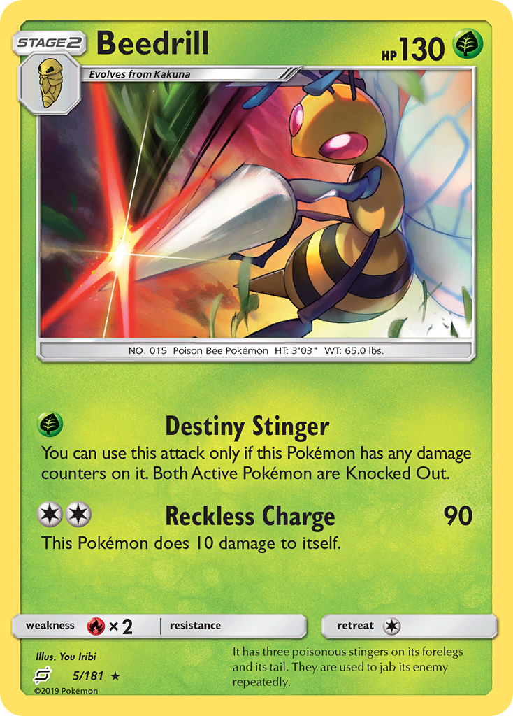 Beedrill (5/181) [Sun & Moon: Team Up] | Gear Gaming Fayetteville