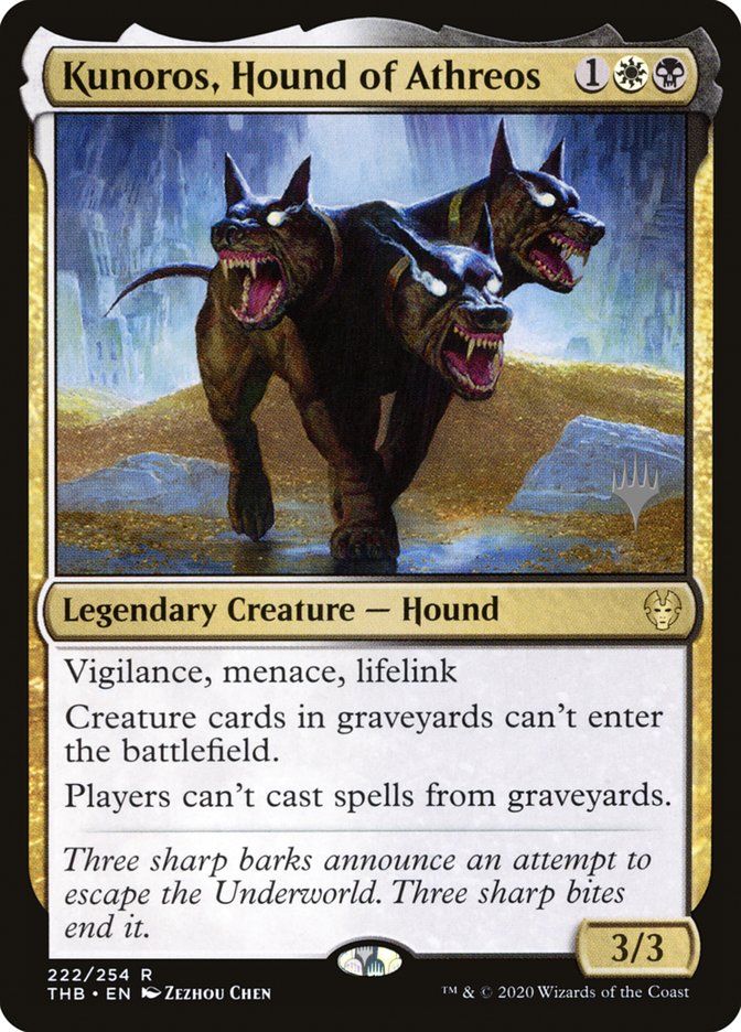 Kunoros, Hound of Athreos (Promo Pack) [Theros Beyond Death Promos] | Gear Gaming Fayetteville