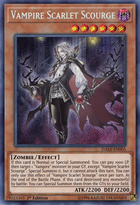 Vampire Scarlet Scourge [DASA-EN005] Secret Rare | Gear Gaming Fayetteville