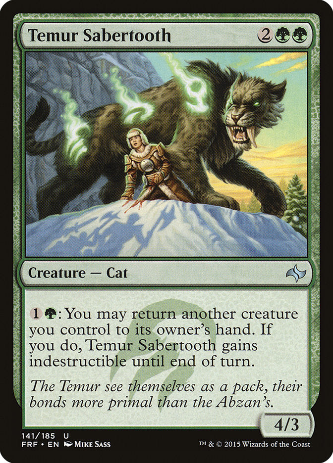 Temur Sabertooth [Fate Reforged] | Gear Gaming Fayetteville