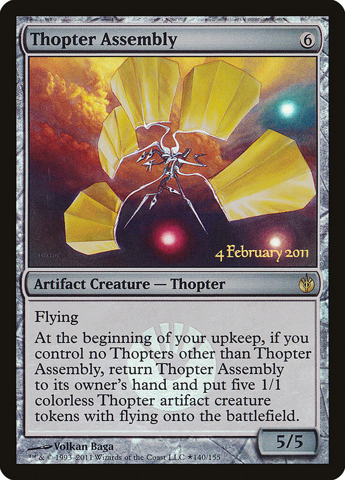 Thopter Assembly [Mirrodin Besieged Prerelease Promos] | Gear Gaming Fayetteville