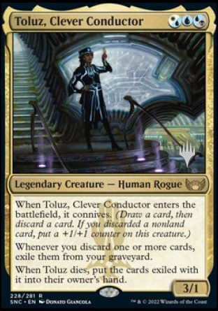 Toluz, Clever Conductor (Promo Pack) [Streets of New Capenna Promos] | Gear Gaming Fayetteville