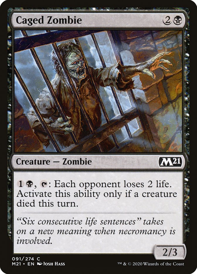 Caged Zombie [Core Set 2021] | Gear Gaming Fayetteville