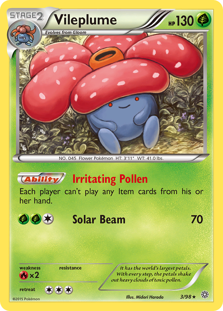 Vileplume (3/98) [XY: Ancient Origins] | Gear Gaming Fayetteville