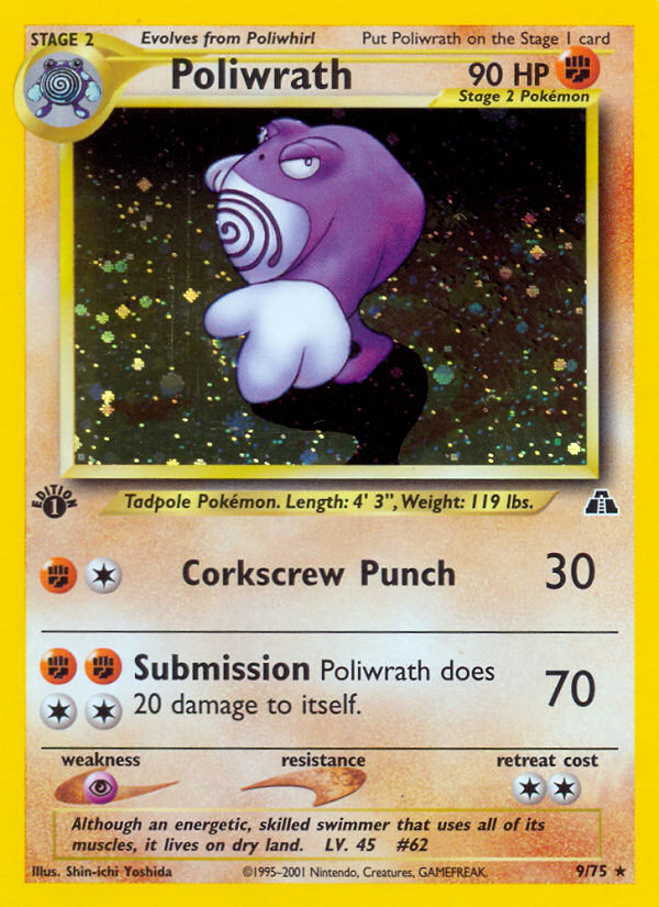 Poliwrath (9/75) [Neo Discovery 1st Edition] | Gear Gaming Fayetteville