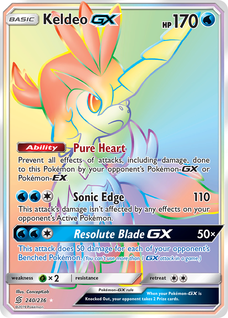 Keldeo GX (240/236) [Sun & Moon: Unified Minds] | Gear Gaming Fayetteville