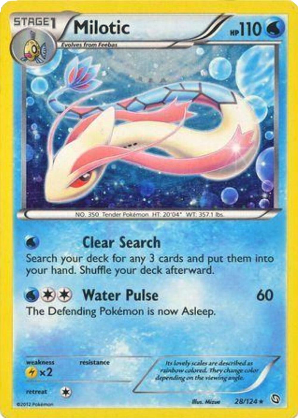 Milotic (28/124) (Cosmos Holo) [Black & White: Dragons Exalted] | Gear Gaming Fayetteville