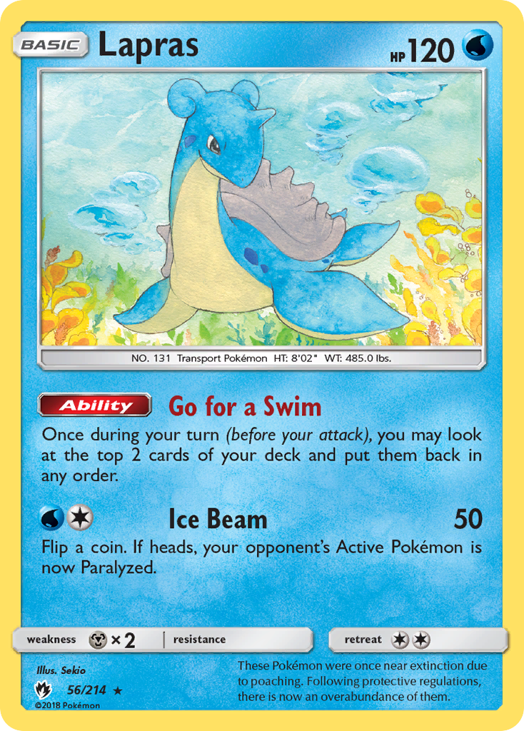 Lapras (56/214) [Sun & Moon: Lost Thunder] | Gear Gaming Fayetteville