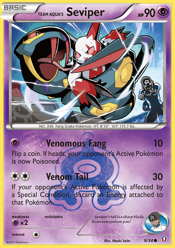 Team Aqua's Seviper (9/34) [XY: Double Crisis] | Gear Gaming Fayetteville