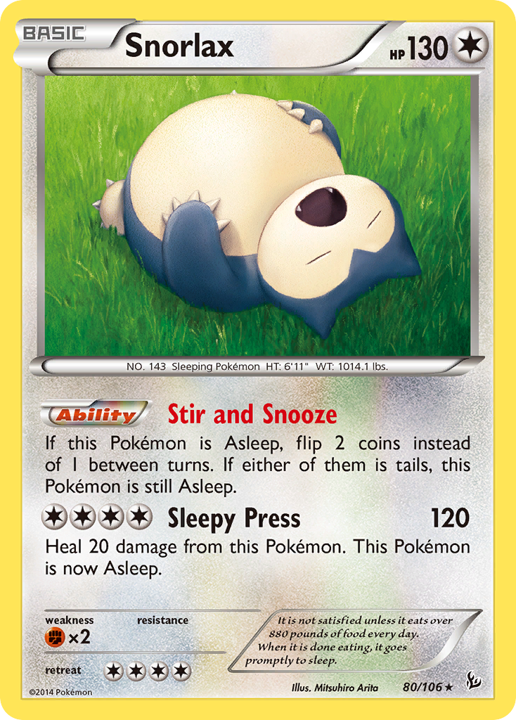 Snorlax (80/106) [XY: Flashfire] | Gear Gaming Fayetteville