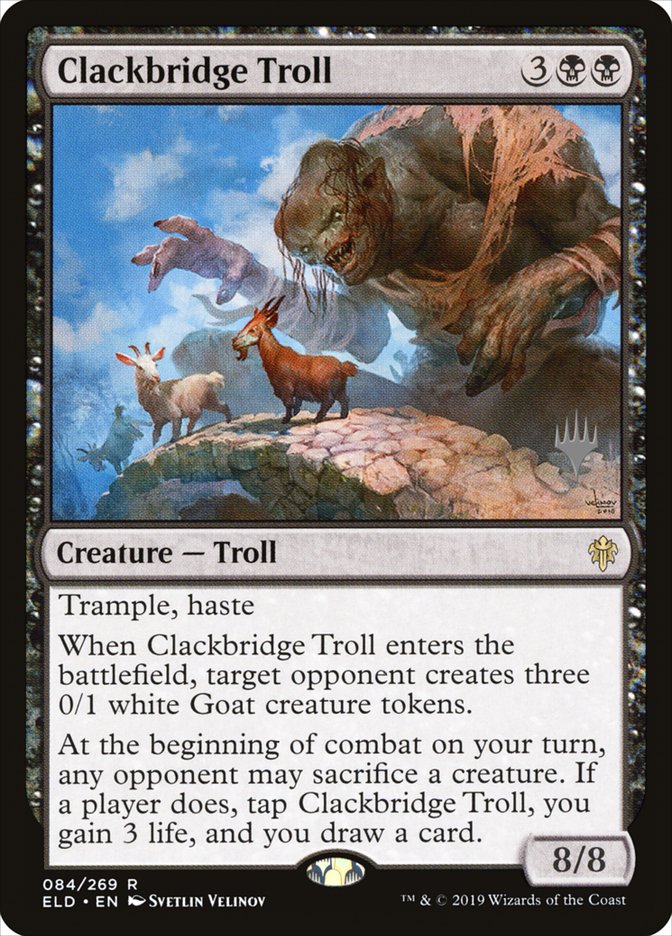 Clackbridge Troll (Promo Pack) [Throne of Eldraine Promos] | Gear Gaming Fayetteville