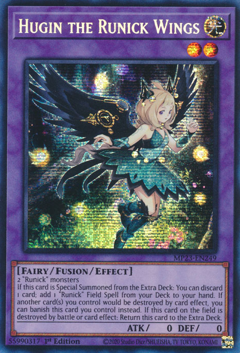 Hugin the Runick Wings [MP23-EN249] Prismatic Secret Rare | Gear Gaming Fayetteville