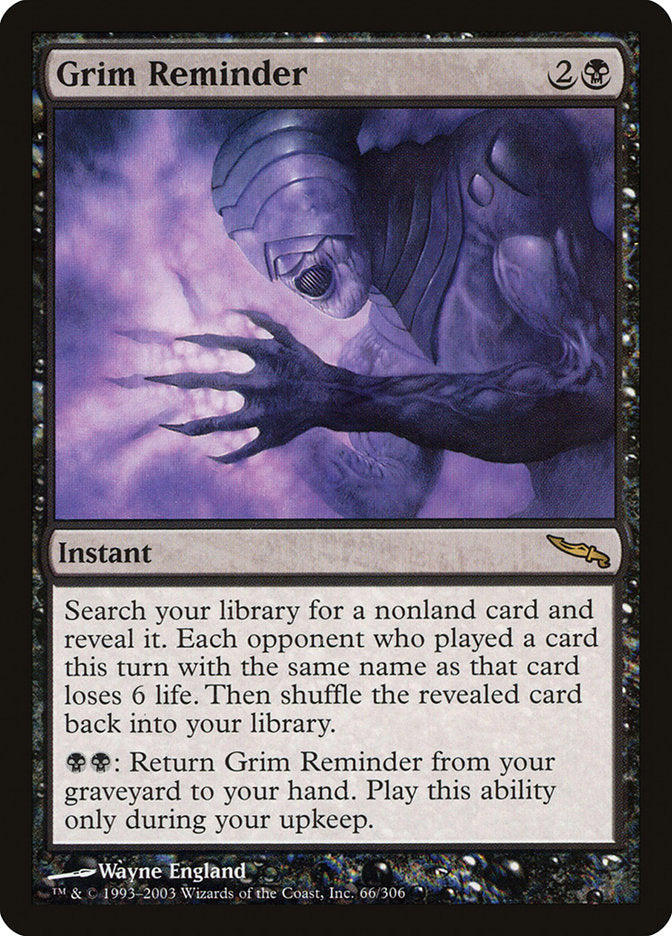 Grim Reminder [Mirrodin] | Gear Gaming Fayetteville