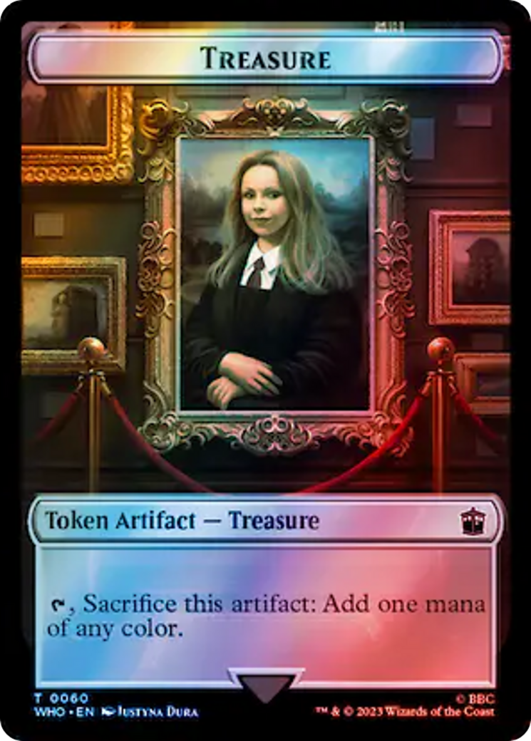 Fish // Treasure (0060) Double-Sided Token (Surge Foil) [Doctor Who Tokens] | Gear Gaming Fayetteville