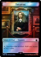 Warrior // Treasure (0060) Double-Sided Token (Surge Foil) [Doctor Who Tokens] | Gear Gaming Fayetteville