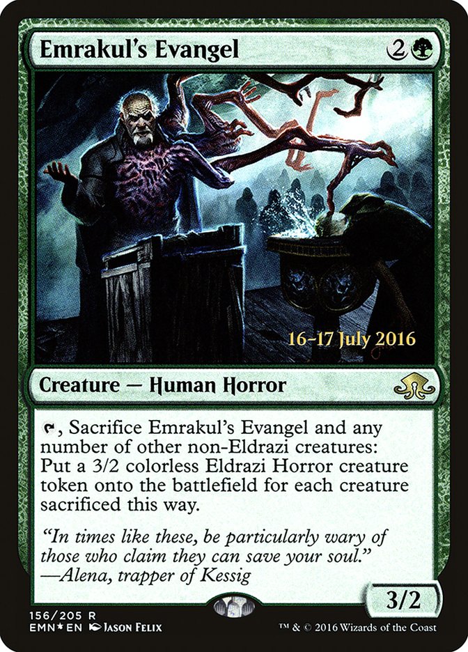 Emrakul's Evangel [Eldritch Moon Prerelease Promos] | Gear Gaming Fayetteville