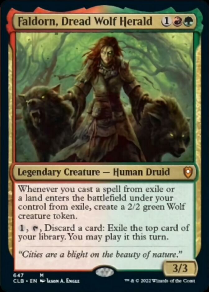 Faldorn, Dread Wolf Herald [Commander Legends: Battle for Baldur's Gate] | Gear Gaming Fayetteville