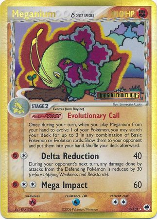 Meganium (4/101) (Delta Species) (Stamped) [EX: Dragon Frontiers] | Gear Gaming Fayetteville