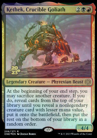 Kethek, Crucible Goliath [Phyrexia: All Will Be One Prerelease Promos] | Gear Gaming Fayetteville