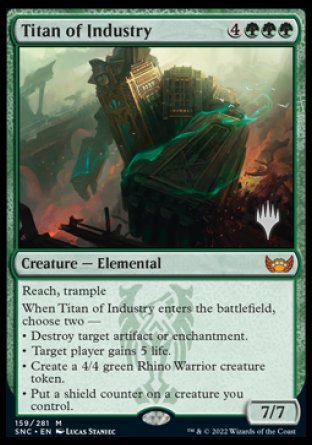 Titan of Industry (Promo Pack) [Streets of New Capenna Promos] | Gear Gaming Fayetteville