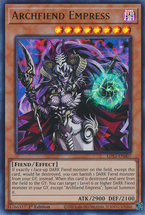 Archfiend Empress [LDS3-EN007] Ultra Rare | Gear Gaming Fayetteville