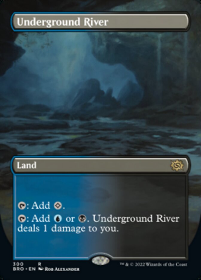 Underground River (Borderless Alternate Art) [The Brothers' War] | Gear Gaming Fayetteville