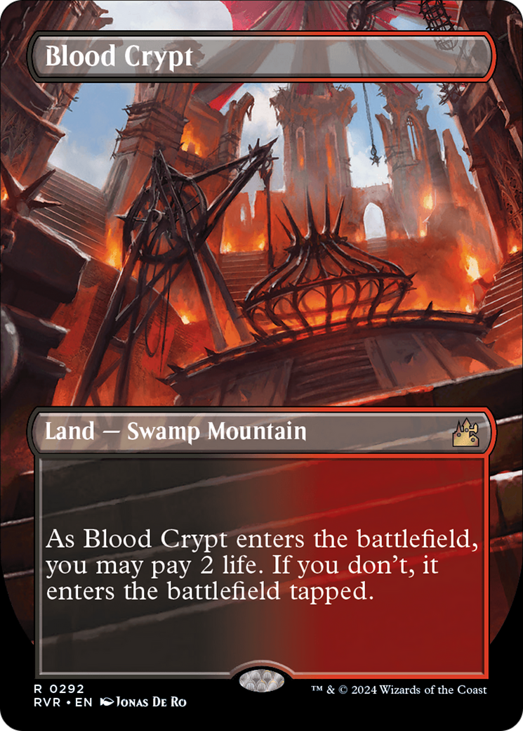 Blood Crypt (Borderless) [Ravnica Remastered] | Gear Gaming Fayetteville