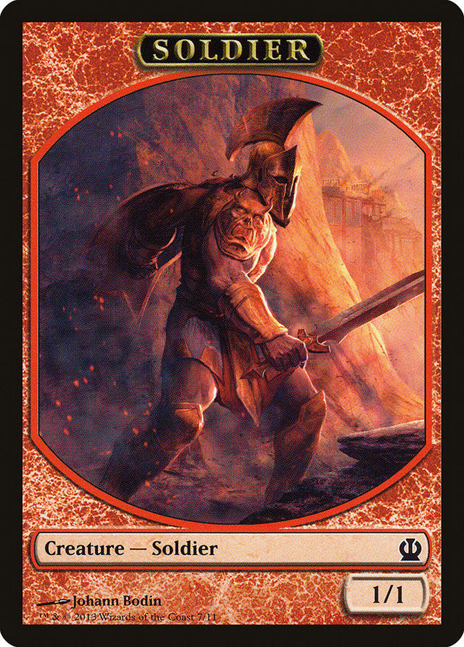 Soldier Token (7/11) [Theros Tokens] | Gear Gaming Fayetteville