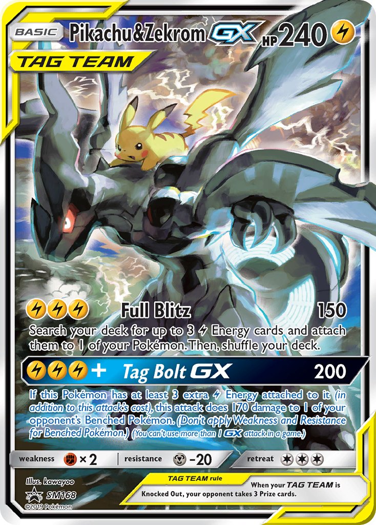 Pikachu & Zekrom GX (SM168) [Sun & Moon: Black Star Promos] | Gear Gaming Fayetteville