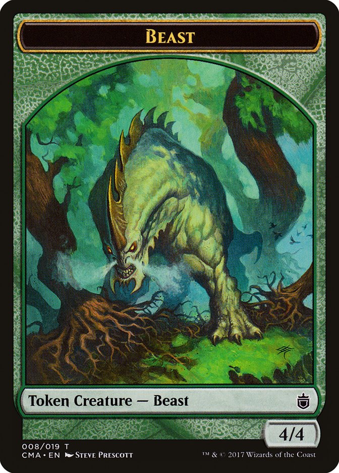 Beast Token (008/019) [Commander Anthology Tokens] | Gear Gaming Fayetteville