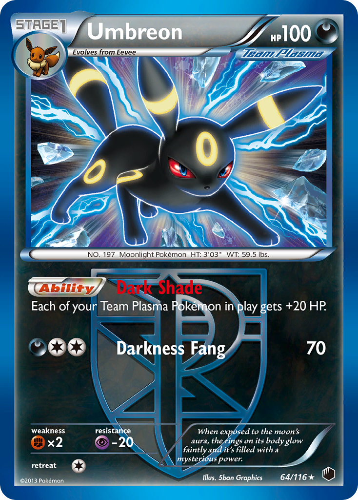 Umbreon (64/116) [Black & White: Plasma Freeze] | Gear Gaming Fayetteville