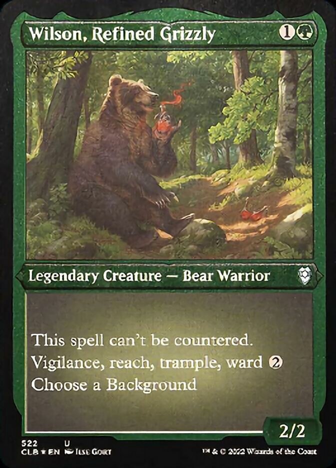 Wilson, Refined Grizzly (Foil Etched) [Commander Legends: Battle for Baldur's Gate] | Gear Gaming Fayetteville