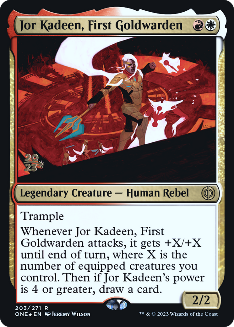 Jor Kadeen, First Goldwarden [Phyrexia: All Will Be One Prerelease Promos] | Gear Gaming Fayetteville