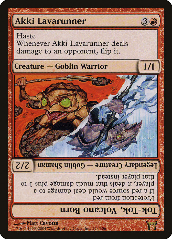 Akki Lavarunner // Tok-Tok, Volcano Born [Champions of Kamigawa] | Gear Gaming Fayetteville