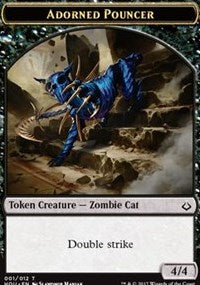 Adorned Pouncer // Warrior Double-Sided Token [Hour of Devastation Tokens] | Gear Gaming Fayetteville