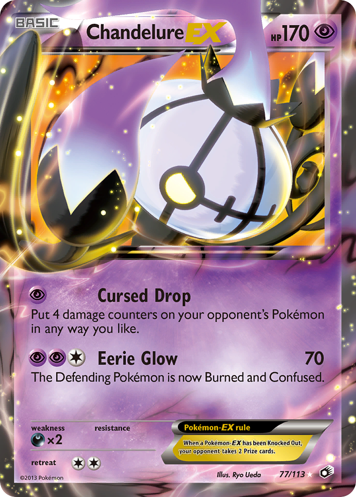 Chandelure EX (77/113) [Black & White: Legendary Treasures] | Gear Gaming Fayetteville