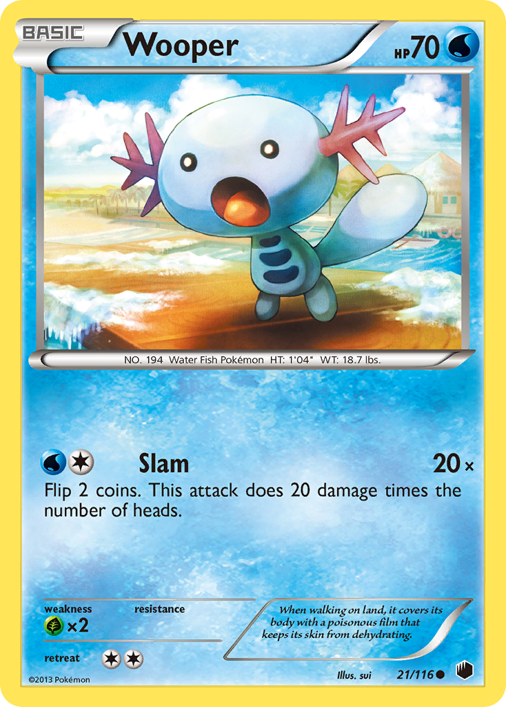 Wooper (21/116) [Black & White: Plasma Freeze] | Gear Gaming Fayetteville