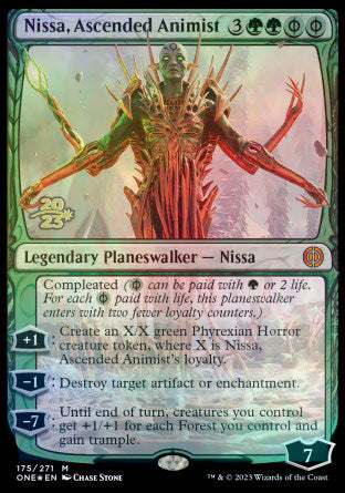 Nissa, Ascended Animist [Phyrexia: All Will Be One Prerelease Promos] | Gear Gaming Fayetteville