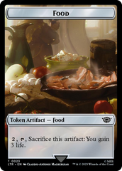 Smaug // Food (0023) Double-Sided Token (Surge Foil) [The Lord of the Rings: Tales of Middle-Earth Tokens] | Gear Gaming Fayetteville