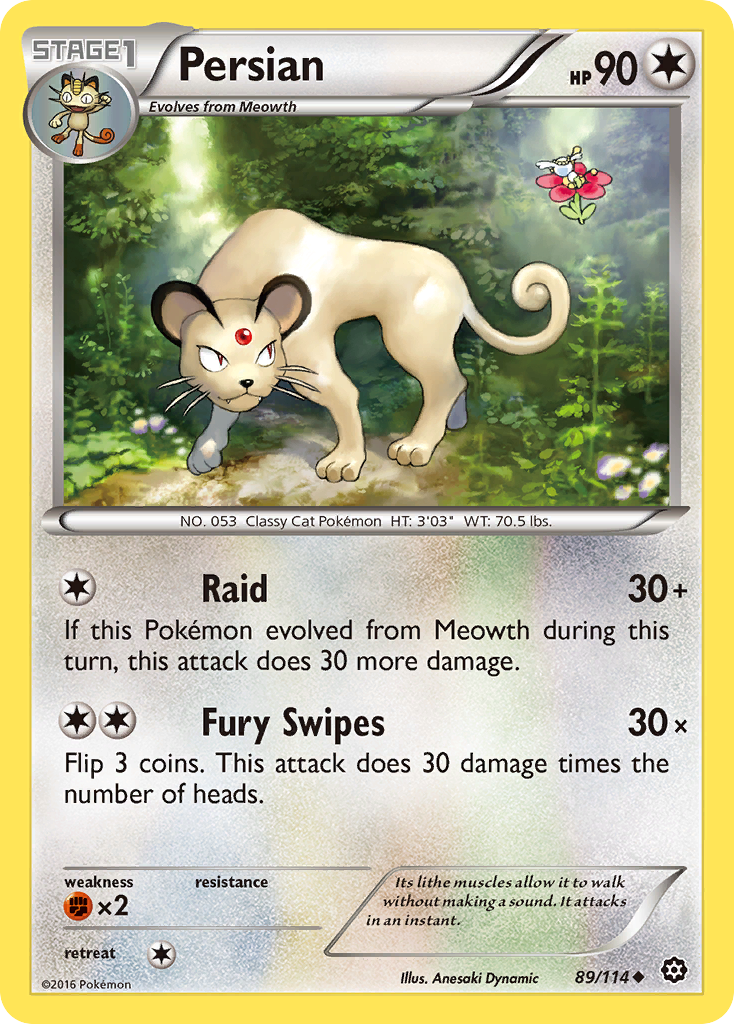 Persian (89/114) [XY: Steam Siege] | Gear Gaming Fayetteville