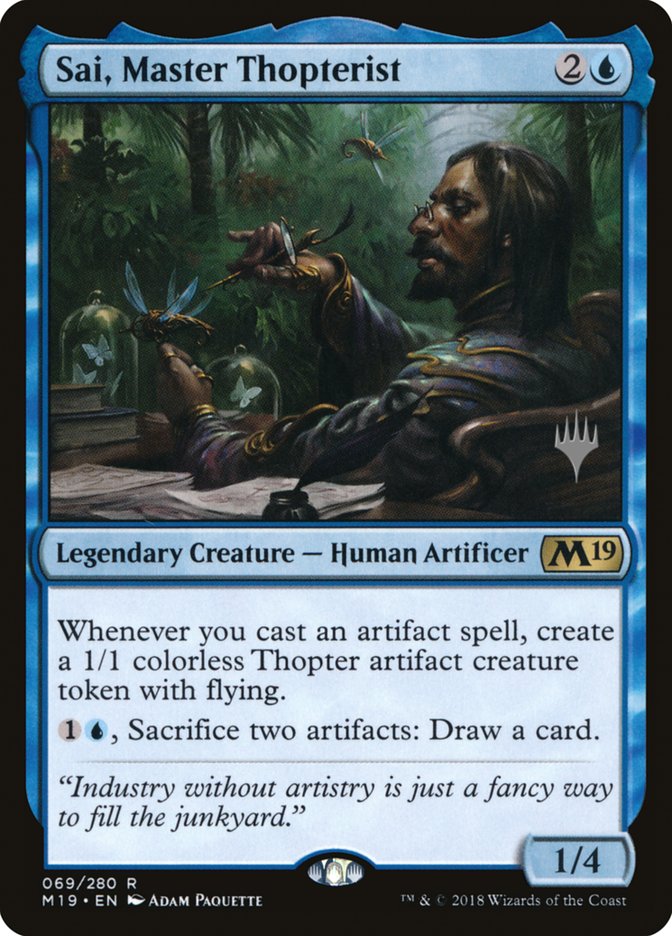 Sai, Master Thopterist (Promo Pack) [Core Set 2019 Promos] | Gear Gaming Fayetteville