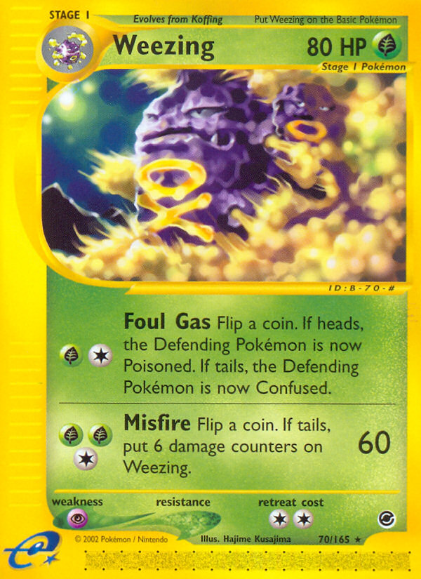 Weezing (70/165) [Expedition: Base Set] | Gear Gaming Fayetteville