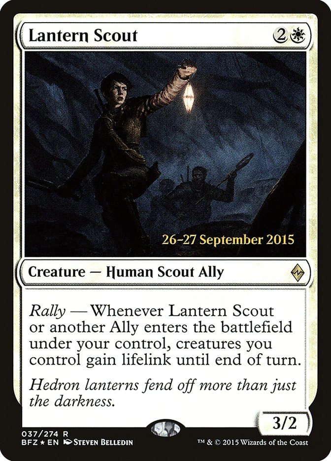 Lantern Scout [Battle for Zendikar Prerelease Promos] | Gear Gaming Fayetteville