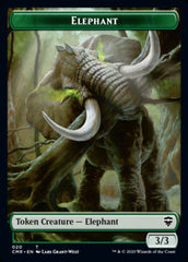 Beast (19) // Elephant Double-Sided Token [Commander Legends Tokens] | Gear Gaming Fayetteville