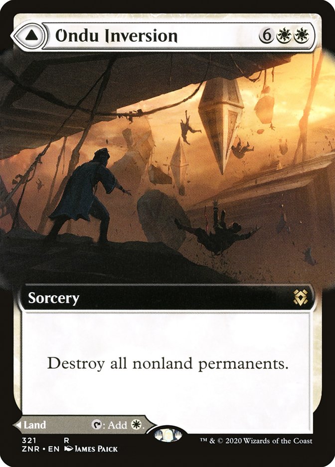 Ondu Inversion // Ondu Skyruins (Extended Art) [Zendikar Rising] | Gear Gaming Fayetteville