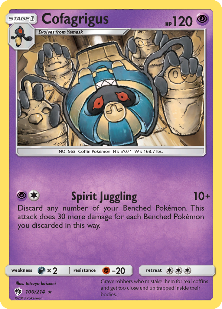 Cofagrigus (100/214) [Sun & Moon: Lost Thunder] | Gear Gaming Fayetteville