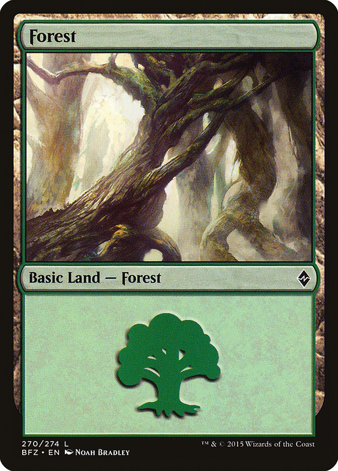 Forest (270) [Battle for Zendikar] | Gear Gaming Fayetteville