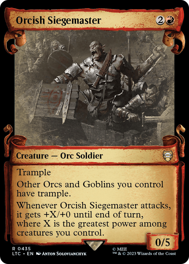 Orcish Siegemaster [The Lord of the Rings: Tales of Middle-Earth Commander Showcase Scrolls] | Gear Gaming Fayetteville